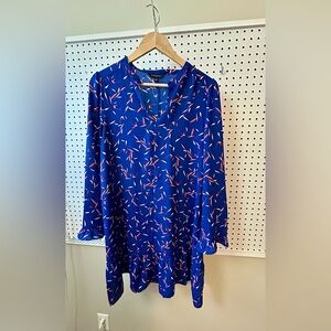 Banana Republic Factory Blue and Pink Women's Dress